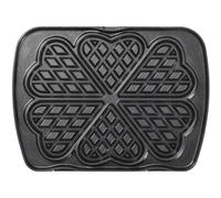 Paire de plaques pour 6 gaufres coeur pour gaufrier premium lagrange 010522