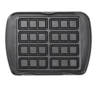 LAGRANGE Jeu de plaques Mini-gaufres, compatible avec tous les gaufriers "Premium", Plaques en fonte d'aluminium, Revêtement antiadhésif double couche, 010622, Noir