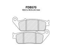 Ferodo Jeu de plaquettes de frein FDB570ST Sinterisées