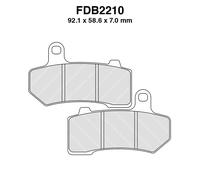 Paire De Plaquette Frein FERODO FDB2210ST For Harley 1584 FLHR Road King 2008-2