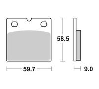 Sbs Plaquettes De Frein P554-hf