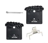 Paire de plaquettes de frein à disque J02A en métal et résine avec ailettes de dissipation de la chaleur compatibles avec Shimano-BR-M9000 M9020 M987 M985 M8000 pour une performance de freinage