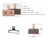 Paire De Plaquettes De Frein À Disque Tout Métal, En Résine, Pour Shimano Deore Xtr/Deore/Slx/Xt/Br, Légères, Pièces De Montagne Tout-Terrain