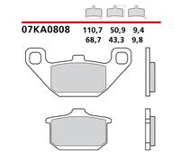 Paire De Plaquettes De Frein Arrière Brembo Kawasaki ZN A1, A2, A2L 1300 83 > 84
