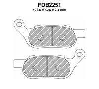 Paire De Plaquettes De Frein Ferodo FDB2251ST Pour Harley 1800 FLSTSE CVO