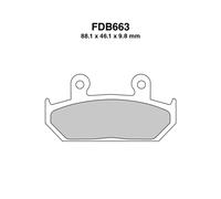Paire De Plaquettes De Frein FERODO FDB663ST