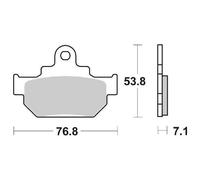Plaquettes de frein SBS 581HF (jeu par disque) Street Ceramic