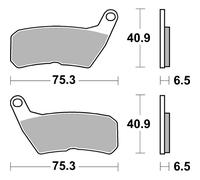 Paire De Plaquettes De Frein SBS 928 HF HM 50 CRE De Derapage 2007-2012