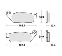 Jeu de plaquettes de frein TRW MCB631LF