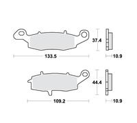 Jeu de plaquettes de frein TRW MCB843