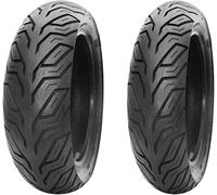 Paire de pneus Deestone 110/70-11 + 120/70-10 D825 45L pour Piaggio Vespa LX 50 125 150 Moto Scooter