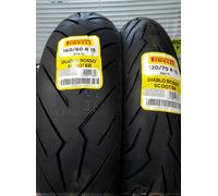 Paire De Pneus PIRELLI DIABLO ROSSO 120/70 15 56H 160/60 15 67H Yamaha T Max 530