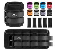 Paire de poids de cheville pour femmes, hommes et enfants de 1 à 8 kg, poids réglable pour jambes, poignets, bras pour pilates, jogging, gymnastique, aérobic, exercice, entraînement physique, 0,8 à 4