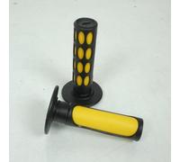 Paire de poignée Ø20mm Ø24mm MX Racing Jaune Sifam pour moto POI1004Y Neuf