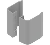 Paire de poignée aileron 130 mm aluminium laqué gris RAL9006 LA CROISEE DS DS6837-P007