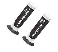 Paire de poignée noir et blanc ProGrip Road 732 pour moto scooter fermée en bout