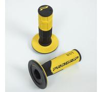 Paire de poignée noir et jaune foncé ProGrip Oss Road 801 pour moto cross 50 à