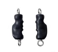 Paire de poignées à double anneau revêtues de TPE compatibles avec plusieurs configurations d'entraînement de force, y compris les barres de traction et les entraîneurs de suspension