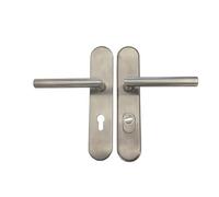 Paire de Poignées Blindées de Sécurité "KLOSE Besser" 2 Béquilles ANGLE VIF - Inox 304.