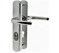 Paire de Poignées Blindées de Sécurité ""KLOSE Besser"" . 2 Béquilles ANGLE VIF - Inox 304.