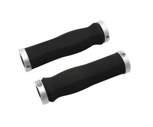 Paire de poignées city import anatomique mousse serrage CHC P2R Noir