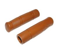 Paire de poignées city-VTC redecoupable style vintage Progrip Marron