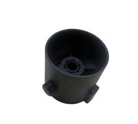 Paire de poignées de douche thermostatiques noires avec indicateur de température transparent pour robinets de baignoire, kit complet de construction ABS