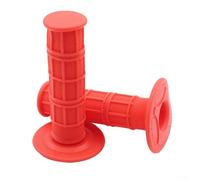 Paire de poignées de guidon de moto en silicone antidérapant et souple, 22 mm, pour moto, scooter et vélo électrique, paire d'accessoires de rechange pour utilisation tout-terrain (rouge)