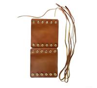 Paire de poignées de guidon en cuir de style vintage, réglable, antidérapant, pour vélo ou moto, marron, 12 cm