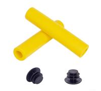 Paire de poignées de guidon en mousse de silicone souple pour vélo, antidérapantes et confortables avec paroi intérieure lisse, facile à installer, ajustement humide, longueur 130 mm pour barres de