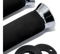 1 paire de poignées de guidon en mousse individuelle pour moto - 22 mm.