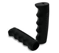 Paire de poignées de guidon vélo en style rétro, noires, en caoutchouc, antidérapantes, souples, 1 paire de style hollandais et urbain, pour femme et homme, vélos à vitesse unique, avec une prise