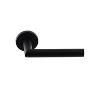 Paire de Poignées de Porte KLOSE besser Inox " ElsaN Noir Black Matt " Angle Vif - Sans rosaces de fonction