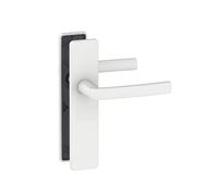 Paire de poignées de porte sans trou Vachette KOYA , blanc