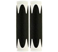 Paire de poignées de vélo Velo D2 noir et blanc 130 mm poignées de guidon...