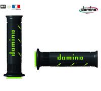 Paire de poignées Domino On Road A250 Moto Route Scooter Noir / Vert
