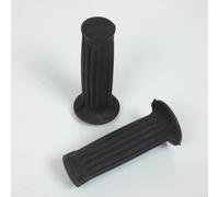 Paire De Poignées Noire Ø22/24mm 105mm Pour Mobylette Cyclo Cyclomoteur