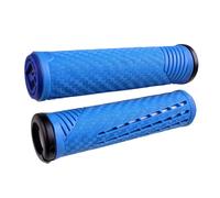 ODI Poignées de guidon CF v2.1 Lock-On bleue
