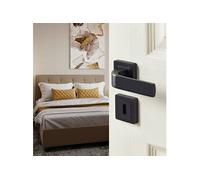 Yale – Poignée de porte Bologna YPP7-B-PC – Passage à clé – Carré 7 mm – Noir