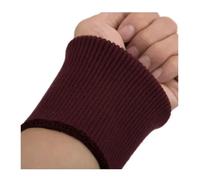 Paire de poignets côtelés extensibles en tricot côtelé, garniture de vêtements, veste, manteau en coton extensible épais, poignets 1 paire largeur 9 cm poignets côtelés élastiques, bordeaux, Taille
