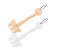 Paire de porte-clés d ' anatomie en PVC avec modèle de, Mix | Lot de 2 constructions en PVC, forme inspirée de la colonne vertébrale et du bassin, accents décoratifs pour sacs à