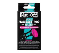 Support pour tracker muc off tubelesstag rose avec valves 44 mm noir