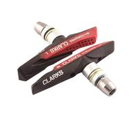 Porte Patin Vtt A Vis Clarks V-Brake Asymetrique Bi-Gomme 70mm Noir/Rouge (Pr) Multicolore