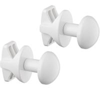 Paire de Porte-Serviettes Handy Grip sans Trous pour Tubes Ronds, visses au radiateur sèche-Serviettes sans perçage - Fabriqué en Italie - Blanc