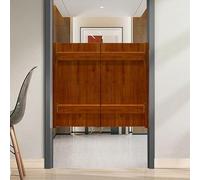 Paire de portes battantes rustiques en bois massif - Demi-porte de salon à fermeture automatique, 78,7 à 160 cm de largeur, parfaites pour l'entrée de porche - Paire de portes moustiquaires en bois