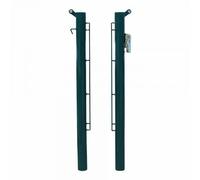 Paire de poteaux de padel métalliques fixes de 80 mm Softee Equipment Deluxe Vert 92 cm