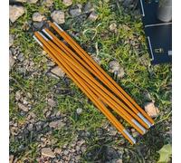 Paire de poteaux de tente en alliage d'aluminium pour remplacement et réparation de tentes de randonnée et de camping, fabriqués à partir de matériau de qualité aéronautique 7001T6 (4,42 mètres)