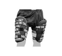 Metal Boxe Protège-cuisses Paire Noir/Blanc/Rouge Taille Unique
