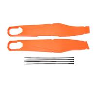 Paire de protections pour bras oscillant gauche et droite, protection pour le bras oscillant arrière pour EXC XCW 125-500 2012-2022, protection anti-poussière pour le bras (Orange givré)