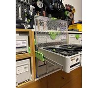 Paire de Rail Glissière Systainer³ Compatible Festool, Tanos, Mirka, Triton - Système Coulissant pour Aménagement Atelier et Utilitaire